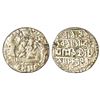 Image 1 : Medal: Ramatanka, mid-19th century, base silver token, 12.08g. Obv: Darbar scene,