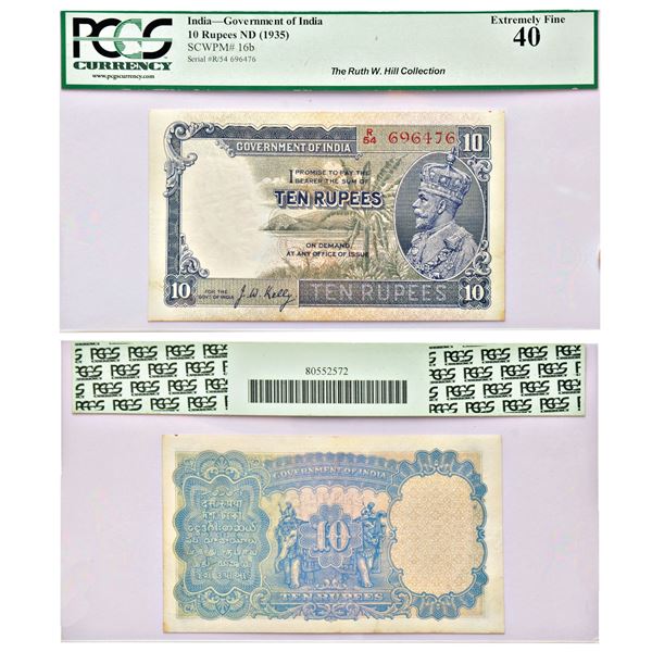 Paper Money: British India, George V, 10 rupees, 3rd issue, ND (1935), signed by J.W. Kelly,