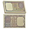 Image 1 : Paper Money: 1 rupee, 1963, full packet of 100 notes, signed by L.K. Jha, inset 'A',