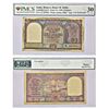 Image 1 : Paper Money: 10 rupees, Boat series, ND (1949), signed by C.D. Deshmukh, value in English in center,