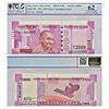 Image 1 : Paper Money: 2000 rupees, fancy number misprint note, new Gandhi series, 2016, signed by Urjit Patel