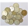 Image 1 : Large Lot: A group of 20 George VI half silver coins, includes 15x rupee, 4x ½ rupee and 1x ¼ rupee,