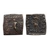 Image 1 : Indo-Greek, Apollodotus I (c. 180-160 BC), Square Copper Quadruple Unit, 10.02Grms.