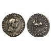Image 1 : Indo-Greeks, Hermaios with Queen Calliope (c. 90-70 BC), Silver Drachm, 2.15Grms.