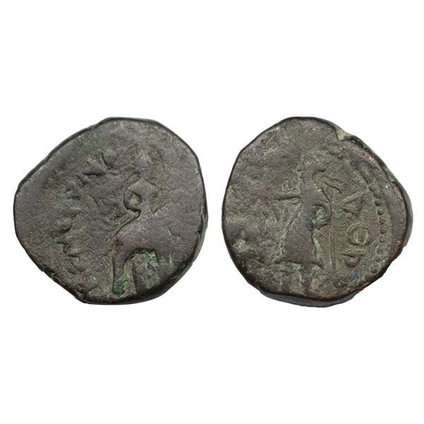 Kushans, Huvishka (c.155-190 AD), Copper Unit, 16.06Grms.