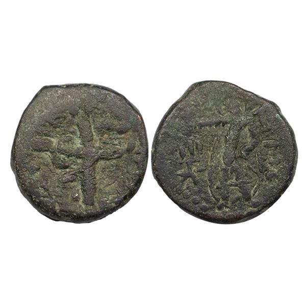 Kushans, Huvishka (c.155-190 AD), Copper Unit, 13.81Grms.