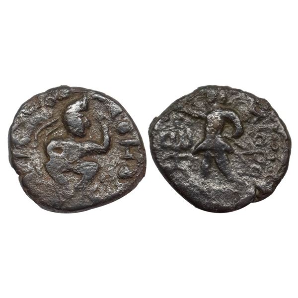 Kushana Dynasty, Huvishka (c. 151-190 AD), Copper Unit, 6.75Grms.