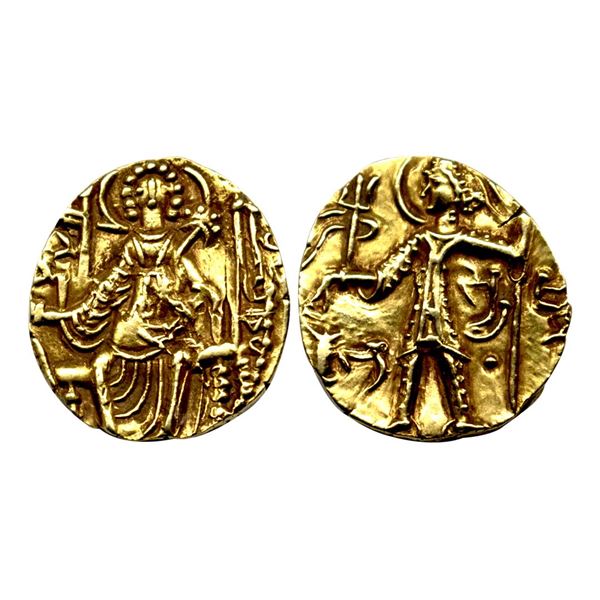 Later Kushans, Shaka (c. 305-355 AD), Base Gold Dinar, 7.81Grms.