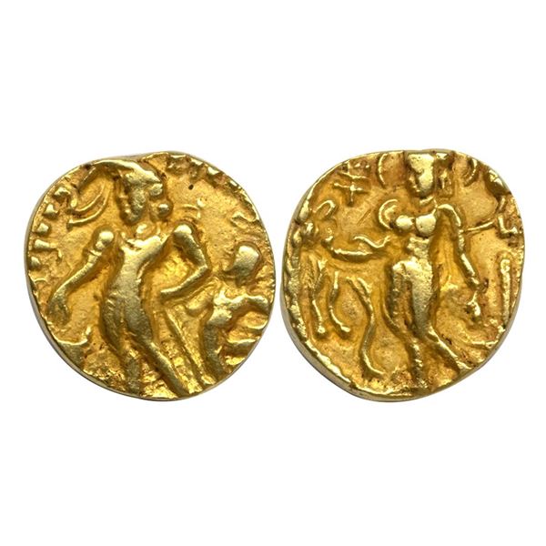 Gupta Empire, Chandragupta II (c. 380-413 AD), Gold Dinar, 7.16Grms.