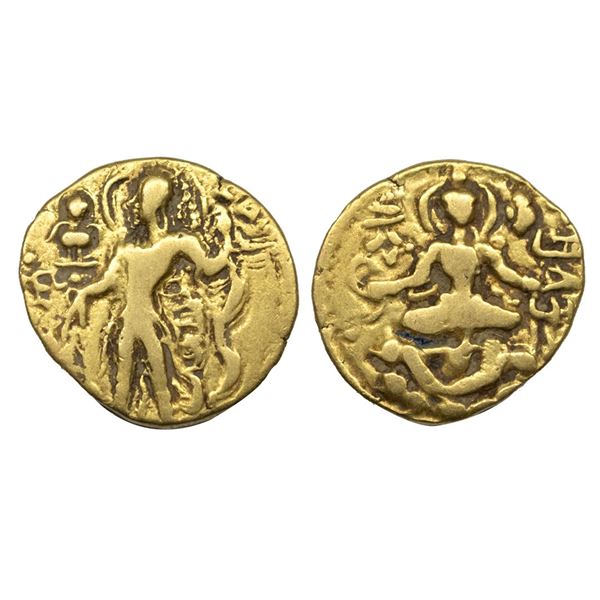Gupta Empire, Chandragupta II (c. 380-413 AD), Gold Dinar, 7.55Grms.
