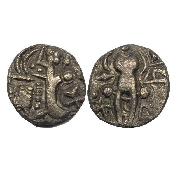 Post-Gupta, Karkotas of Kashmir, Pratapaditya (c. 7th-8th Cent. AD), Based Gold Dinar, 6.87Grms.