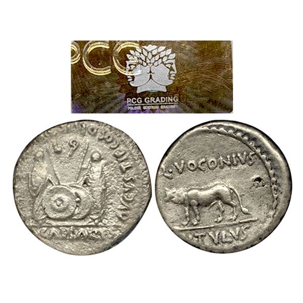 Roman Empire, Divus Julius Caesar (c. 49-44 BC), Silver Denarius, Rome Mint.