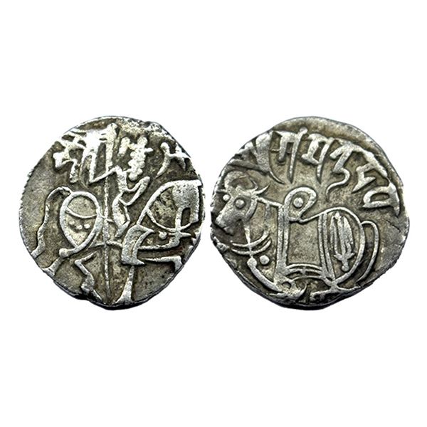 Hindu Shahis of Kabul and Ohinda, Samantadeva (c. 850-1,000 AD), Silver Jital, 3.23Grms.