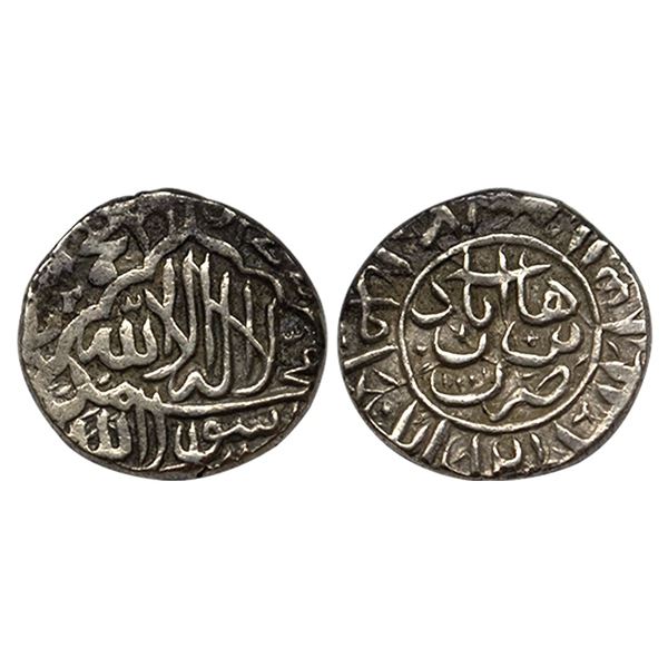 Nizam Shahs of Ahmadnagar, silver abbasi of Burhan Nizam Shah II (1591-1595 AD), Burhanabad mint, un