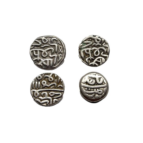 Gujarat Sultanate, Mahmud Shah III (AH 944-961 / 1537-1553 AD), Silver Tanka, al wathiq legend on ob