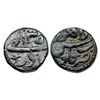 Akbar (AH 963-1014 / 1556-1605 AD), Copper Dam, 20.48Grms, Lahore Mint,