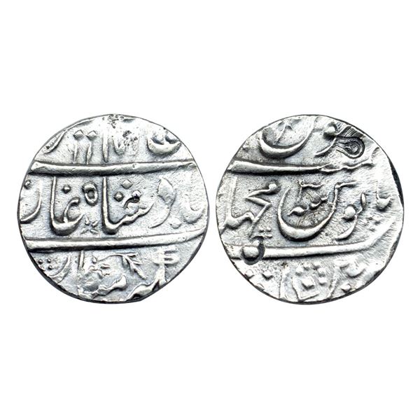 Alamgir II (AH 1167-1173; 1754-1759 AD), Silver Rupee, 11.20g, Machhlipatan Mint, AH 1171/RY 3 (KM 4