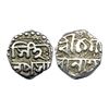 Assam, Gaurinatha Simha (SE 1702-1718 / 1780-1796 AD), Silver 1/16 Rupee, 0.70Grms.