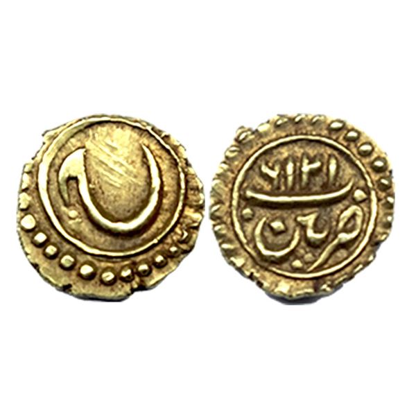 Mysore, Tipu Sultan (AM 1215-1227 / 1787-1799 AD), Gold Fanam, 0.40Grms.