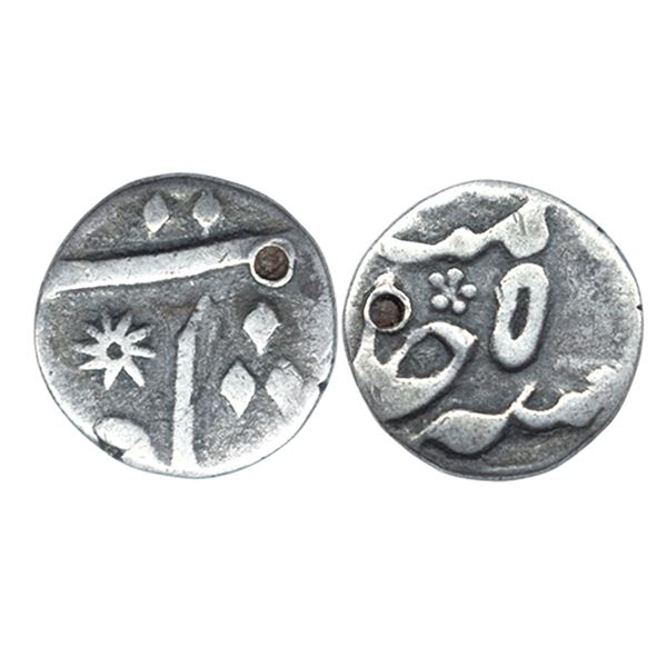 Nawab of Bengal, Alamgir II (1754-1759 AD), silver 1/4 Rupee,2.65 gms, Murshidabad mint, RY 5.