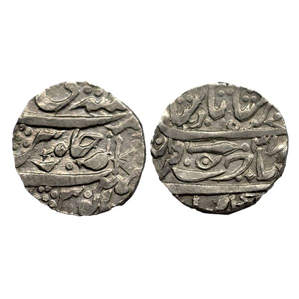 Gwalior, Daulat Rao (AH 1209-1243 / 1794-1827 AD), Silver Rupee, 10.66Grms.