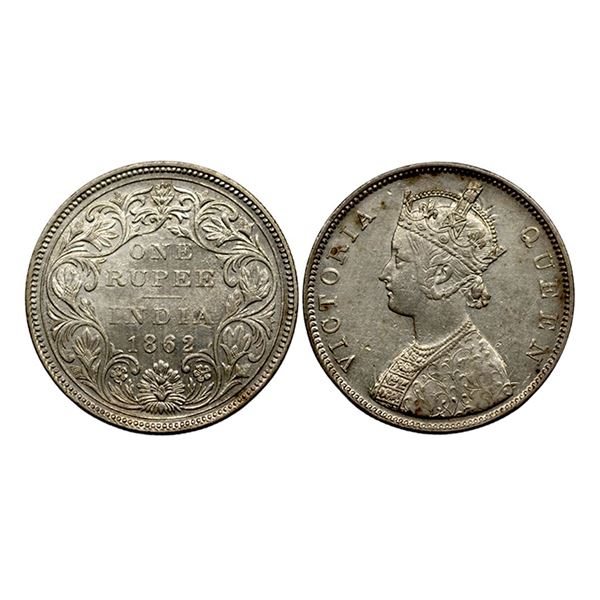 Victoria Queen, Silver Rupee, 1862,