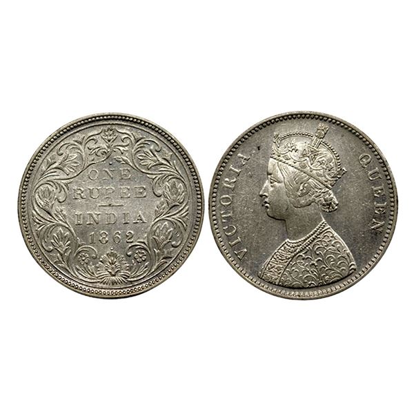 Victoria Queen, Silver Rupee, 1862,