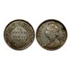 Image 1 : Victoria Queen, Silver 1/4 Rupee, 1862,