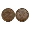 Image 1 : Victoria Queen, Copper One Quarter Anna, 1876