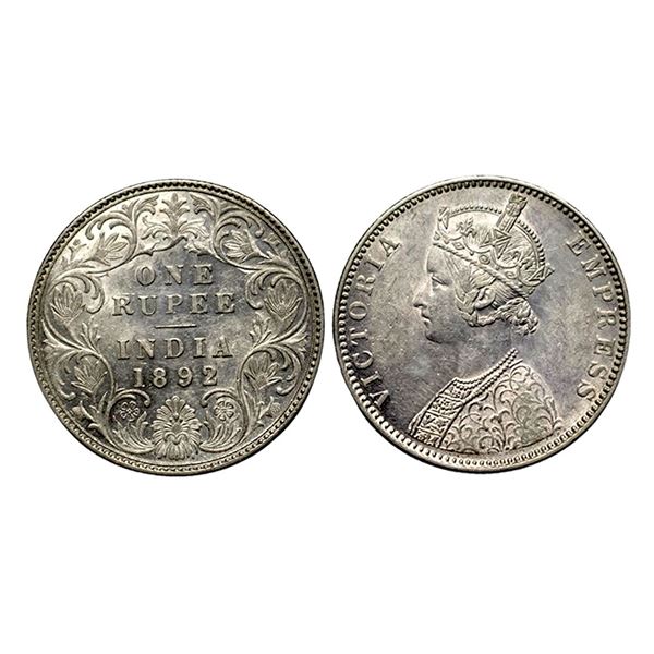 Victoria Empress, Silver Rupee, 1892