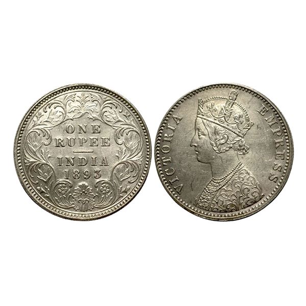 Victoria Empress, Silver Rupee, 1893,