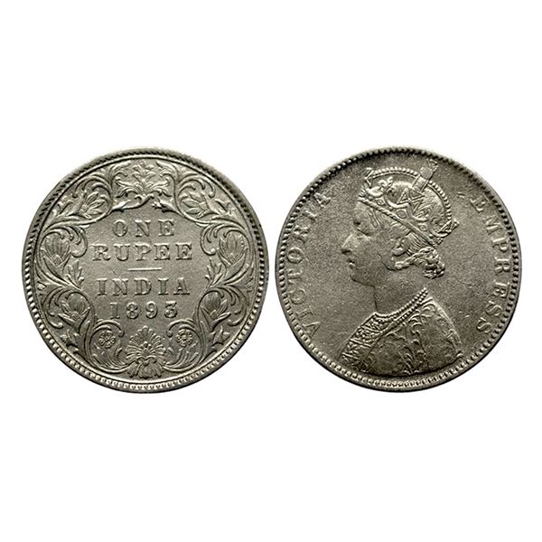 Victoria Empress, Silver Rupee, 1893