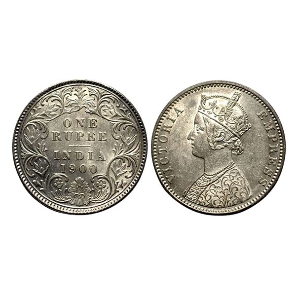 Victoria Empress, Silver Rupee, 1900,