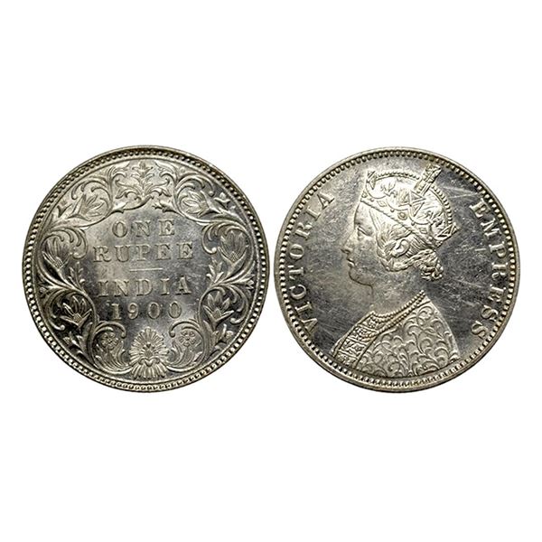 Victoria Empress, Silver Rupee, 1900,