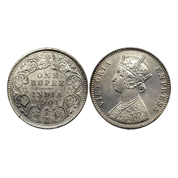 Victoria Empress, Silver Rupee, 1901,