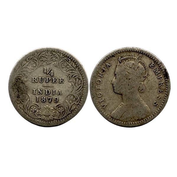 Victoria Empress, Silver 1/4 Rupee, 1879,