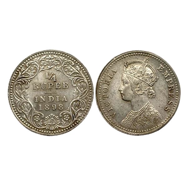 Victoria Empress, Silver 1/4 Rupee, 1898,