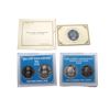 Image 1 : 1985, Indira Gandhi, UNC set of 2 coins, 100 rupees and 20 rupees, Bombay mint, RB 113.