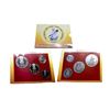2002, Sant Tukaram, proof set of 4 coins, 100 rupees, 50 rupees, 10 rupees and 2 rupees, Kolkata min