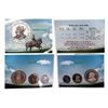 2003, Maharana Pratap, Proof set of 3 coins, 100 rupees, 10 rupees and 1 rupee, Mumbai mint, RB 262.