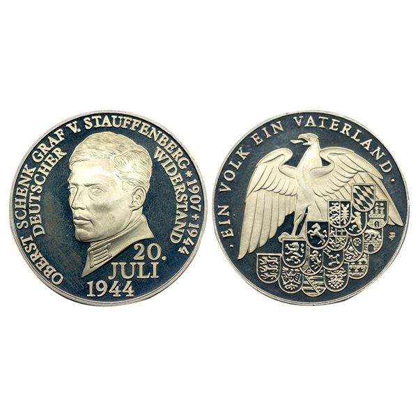 Germany, Claus von Stauffenberg, Silver Medal, 1944.