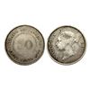 Straits Settlements, Silver 50 Cents, 13.56Grms, AD 1890.