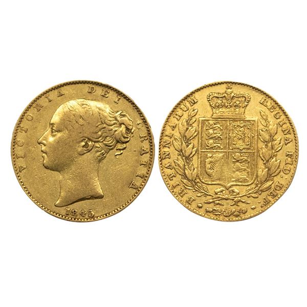 United Kingdom, Gold 1 Sovereign, 7.92Grms, AD 1846.