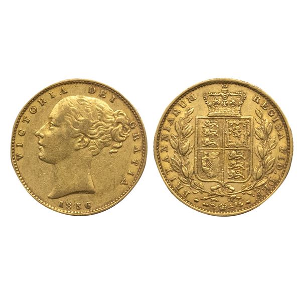 United Kingdom, Gold 1 Sovereign, 7.98Grms, AD 1856.