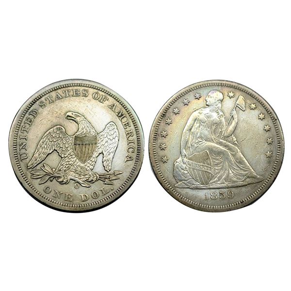 United States of America, Silver 1 Dollar, 26.62 gms, 1859 AD.