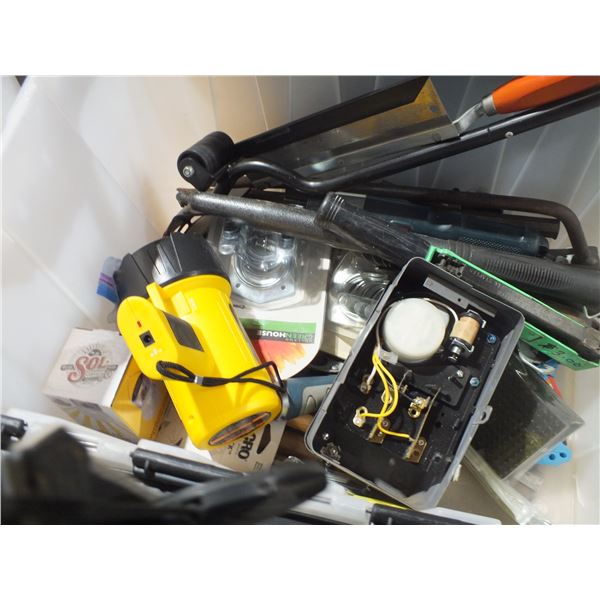 Tote Of Assorted Tools