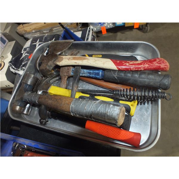 Bin Of assorted Hammers
