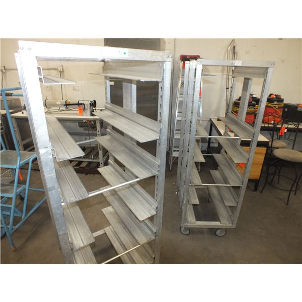 2 Baker Tray Racks on Wheels