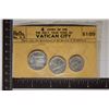 Image 1 : PARTIAL VATICAN CITY COIN SET ISSUED DURING THE