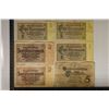 Image 1 : 6 GERMAN BILLS: 3-1937 1 REICHSMARK, 2-1937
